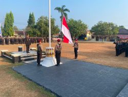 Polres Way Kanan Gelar Upacara Peringati HUT Ke – 8I Kemerdekaan Republik Indonesia