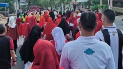 Jalan Sehat Meriahkan HUT ke-81 RI di Kemiling Permai, Warga Antusias Ikuti Kegiatan Berhadiah